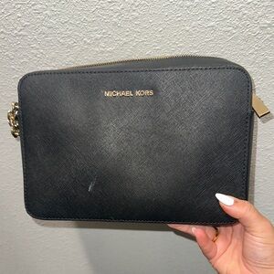 Michael Kors Black and Gold Crossbody Bag